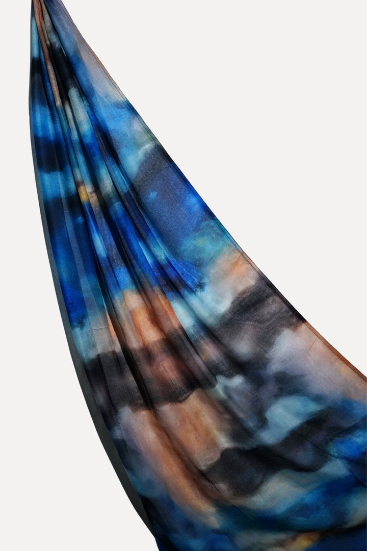 Printed Viscose Modal Hijab - Ember Ocean