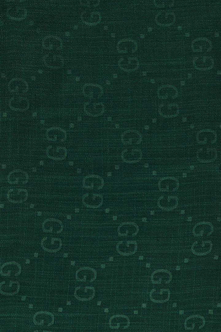 GG Monogram Turkish Lawn Hijab - Emerald