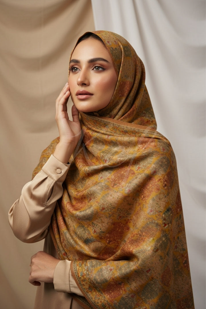 Printed Cashmere Echo Hijab - Empress Veil
