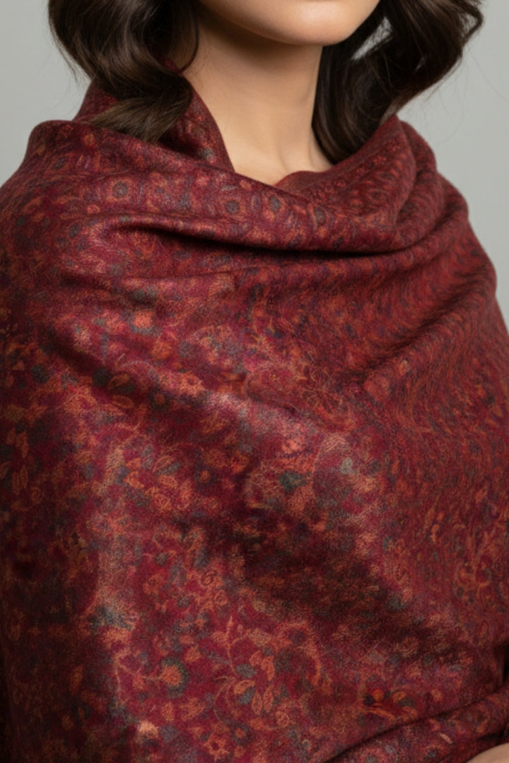 Printed Cashmere Memoir Hijab - Essence of Elegance