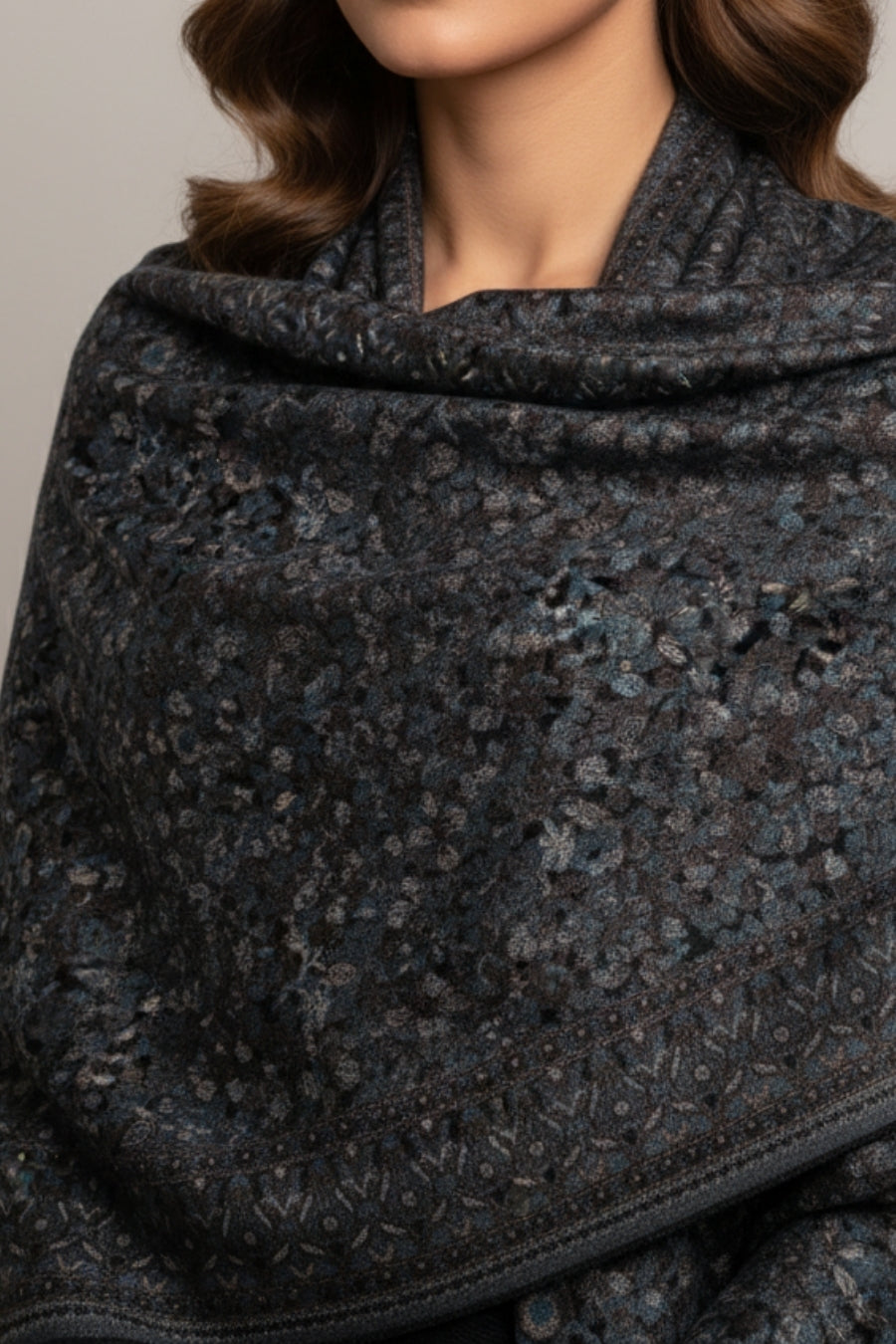 Printed Cashmere Memoir Hijab - Ethereal Layers