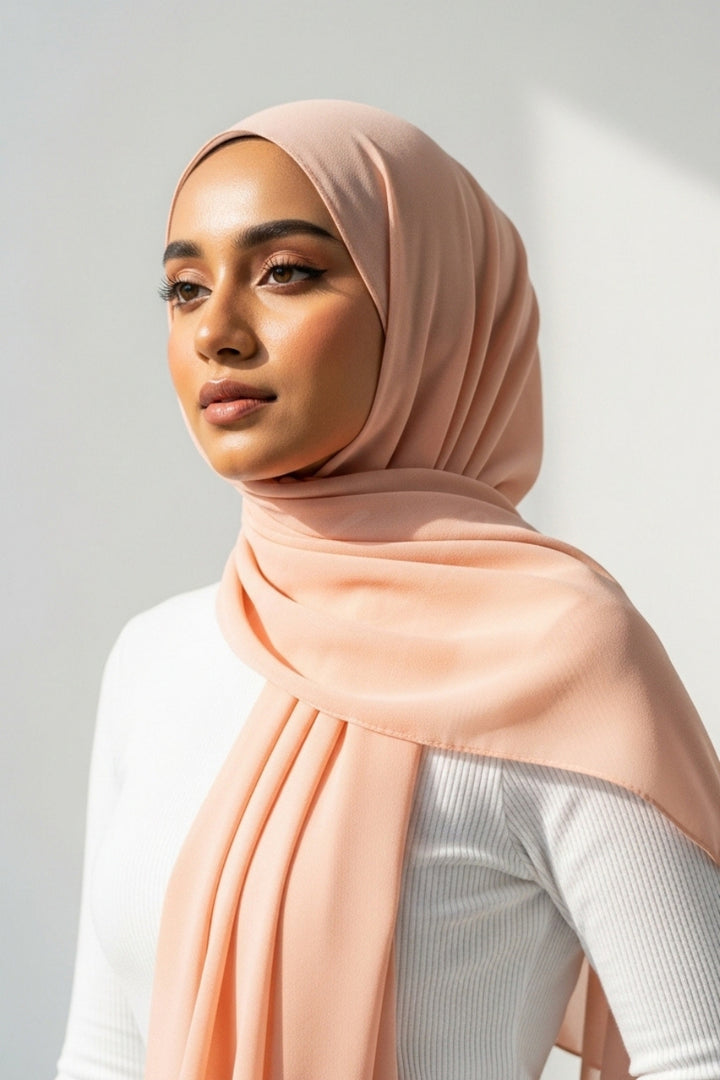 Georgette Hijab - Flamingo