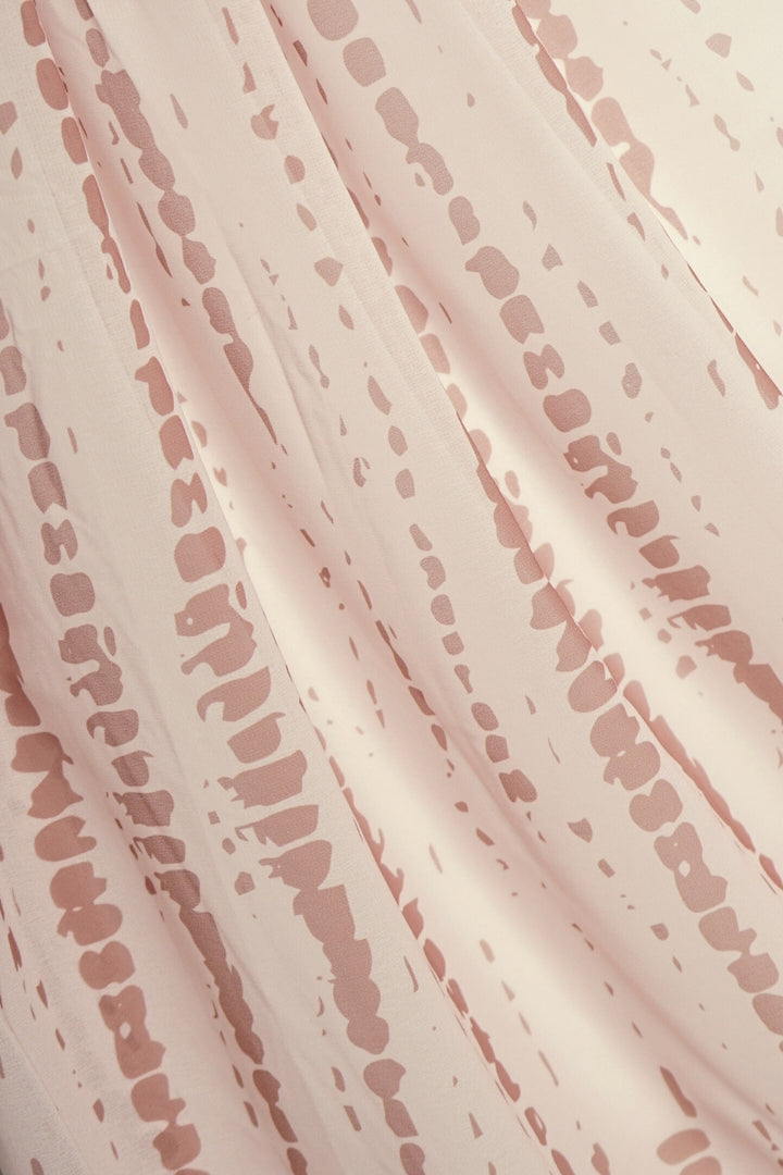 Tiedye Print Chiffon Hijab - Flamingo