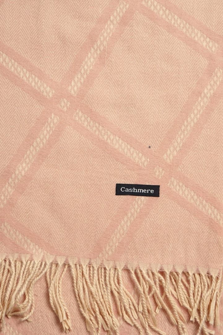 Grid Patterned Cashmere - Flamingo