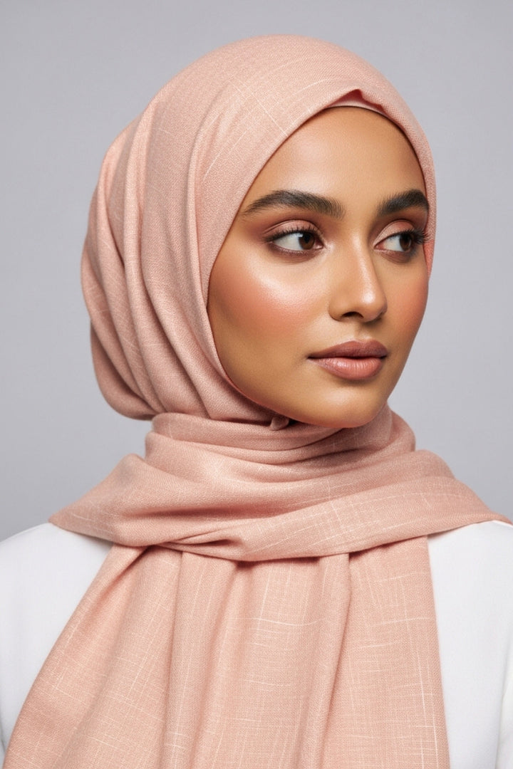 Turkish Lawn Hijab - Flamingo