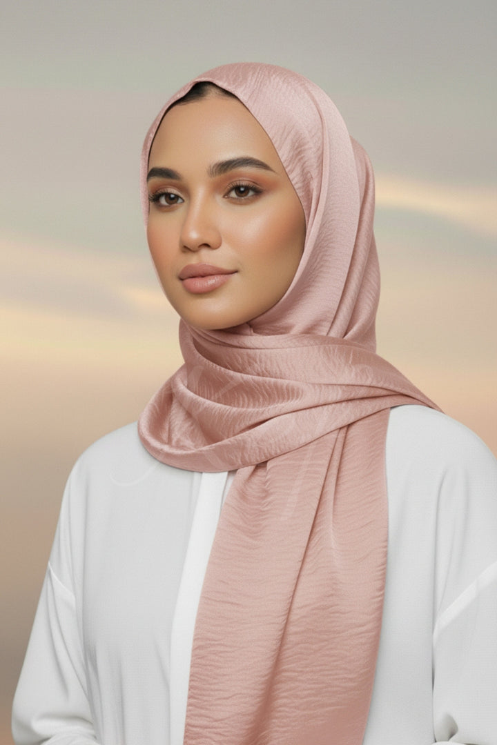 Crepe Textured Chiffon - Flamingo