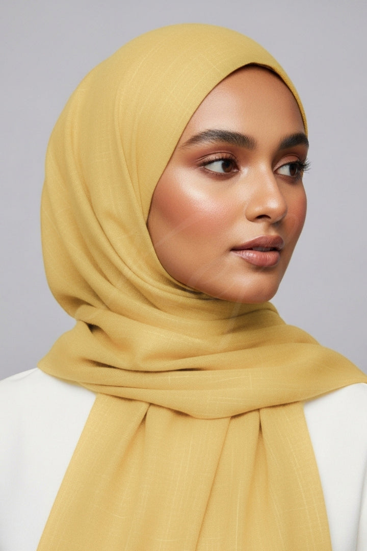 Turkish Lawn XL Hijab - Flax