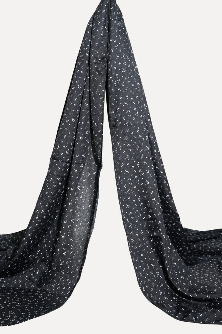 Namaz Chaddar - Floral Black (Rectangle)
