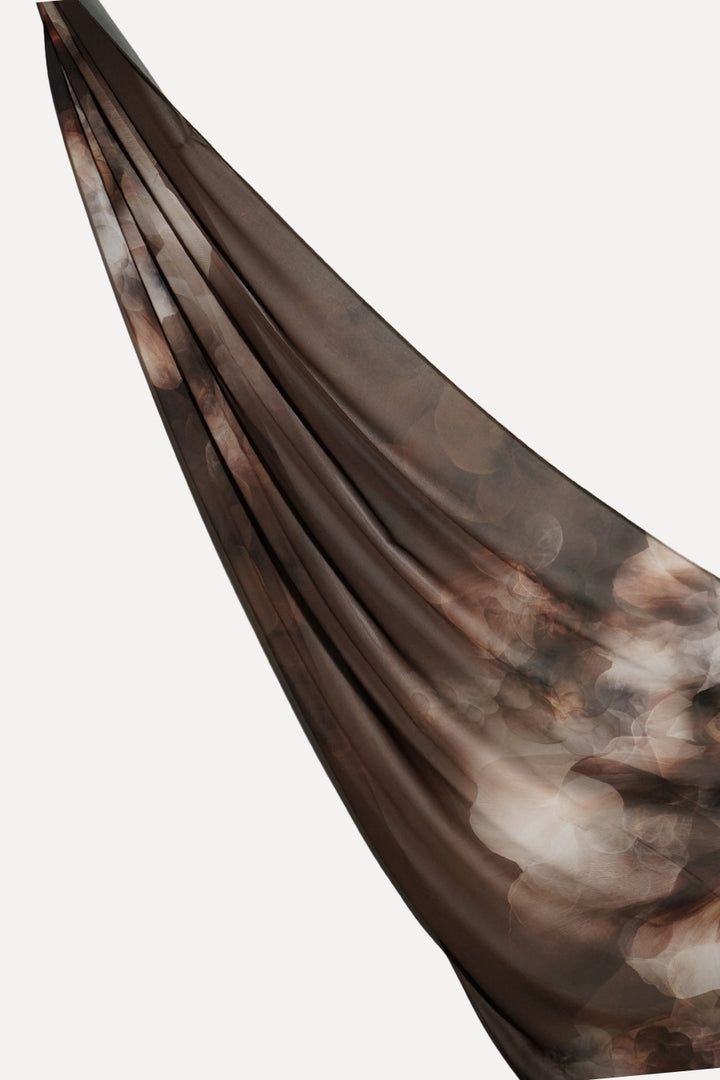 Floral Printed Chiffon Hijab - Floral Choco
