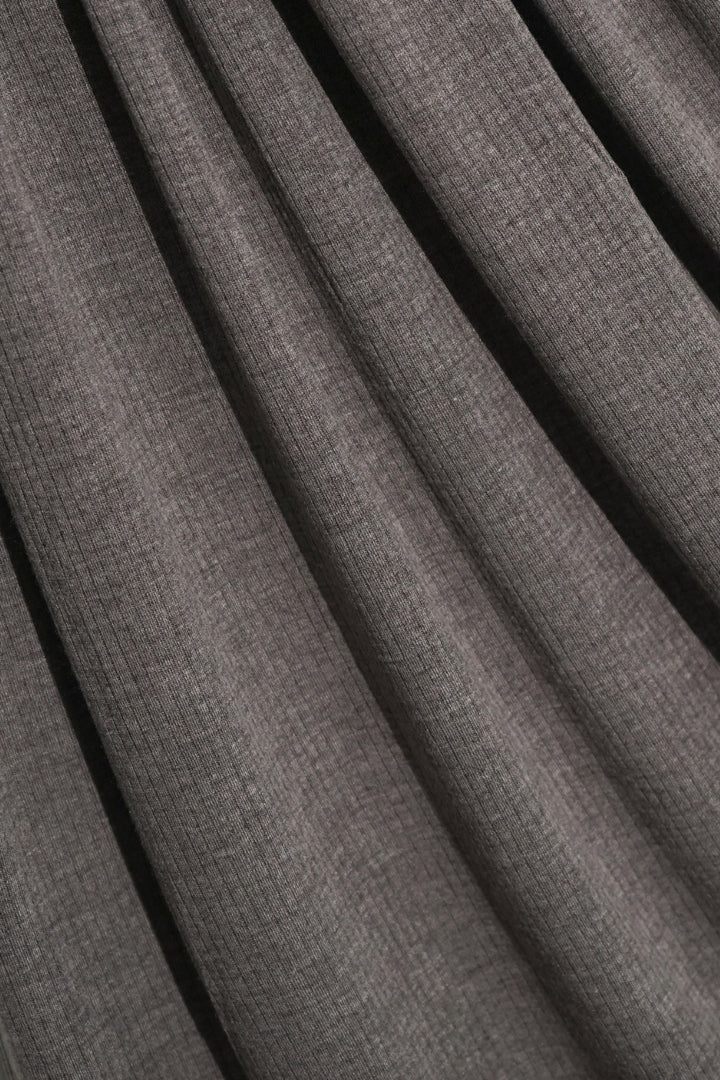 Ribbed Jersey Hijab - Fog Grey