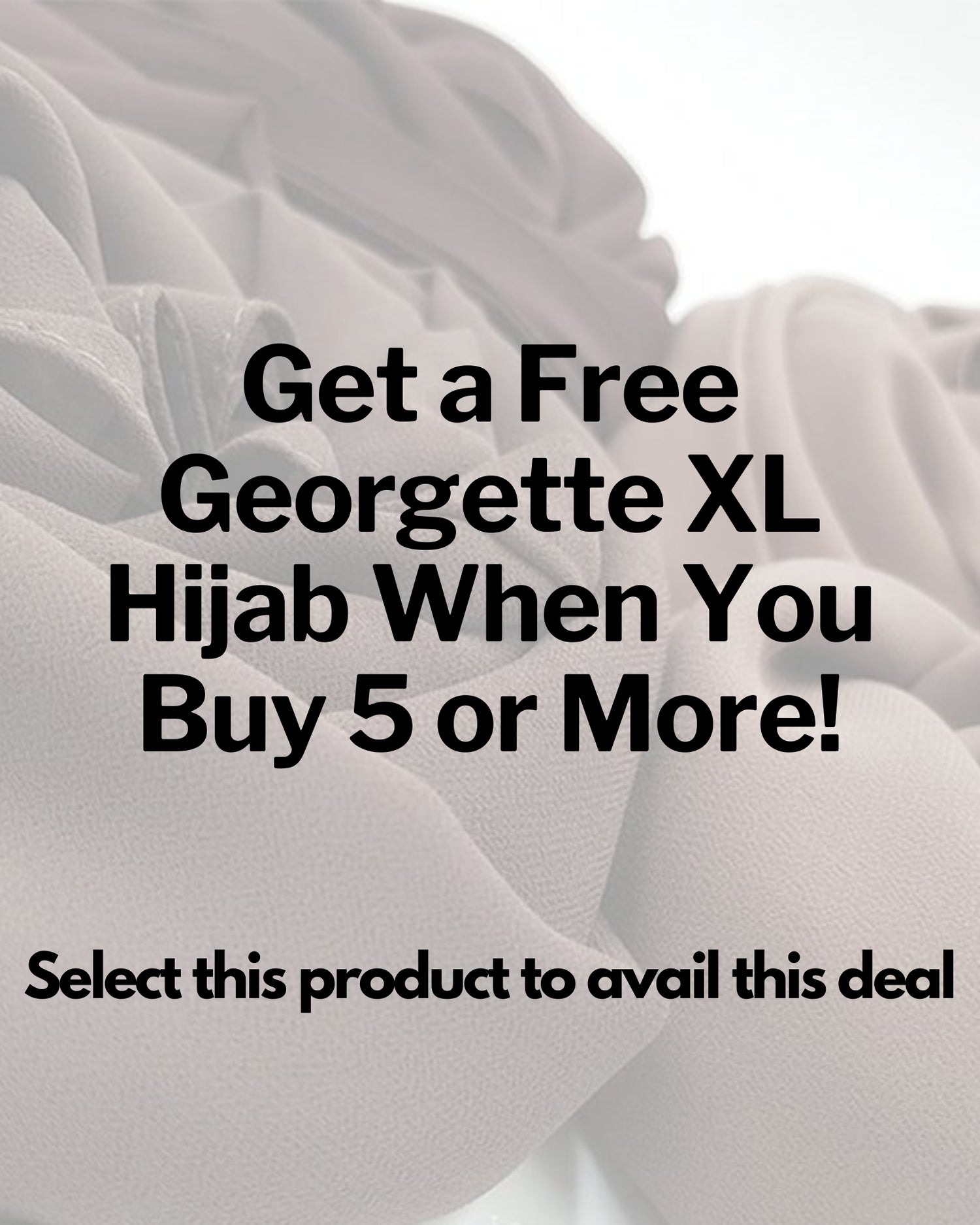 Georgette XL Hijab - Buy 5 Get 1 Free