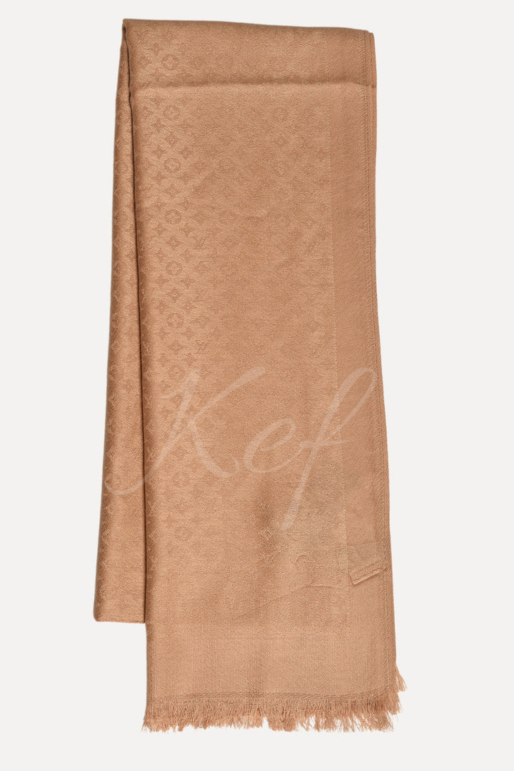 Star LV Cashmere Hijab -  Gold