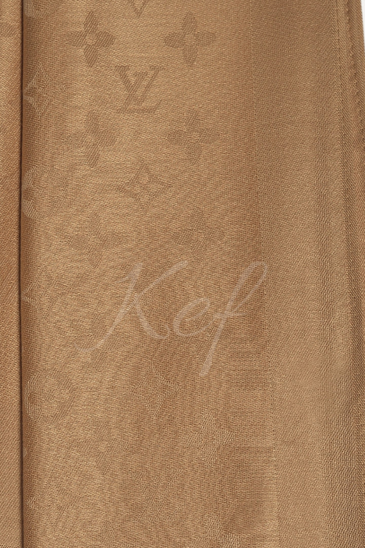 LV Cashmere Hijab -  Gold