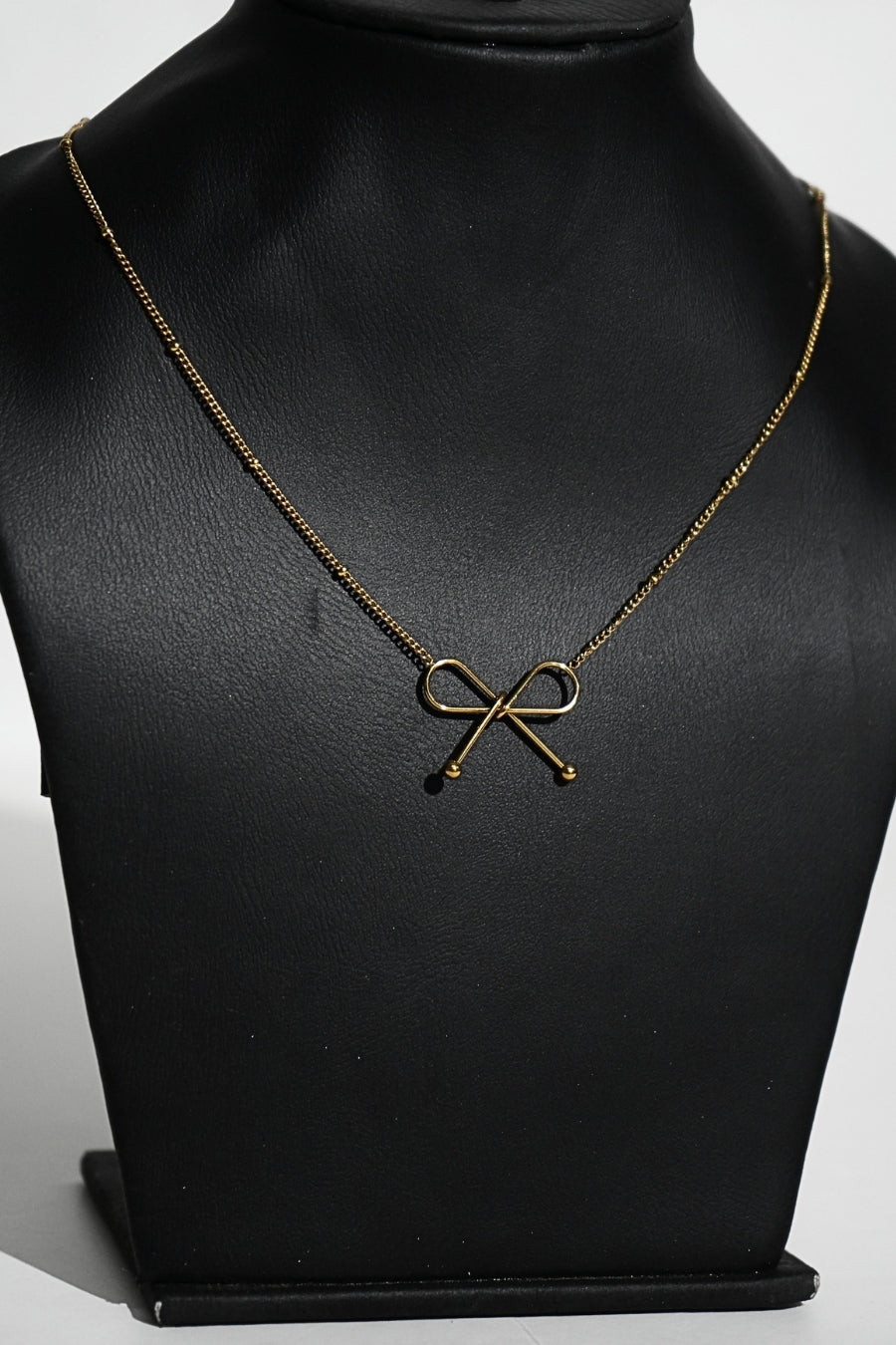 Necklace - Golden Bow