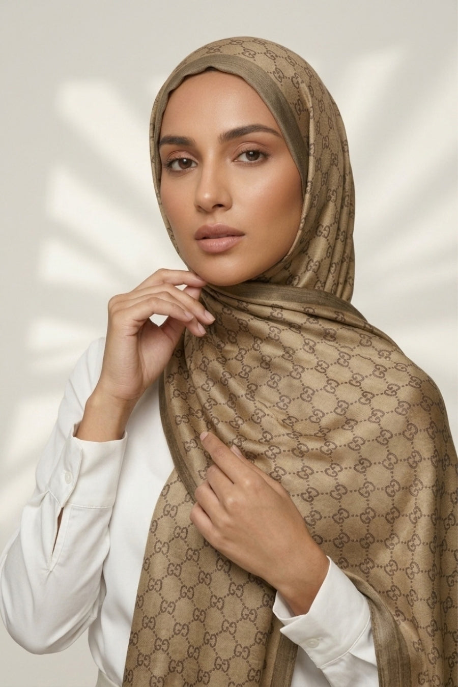 GC Cashmere Hijab -  Golden Brown