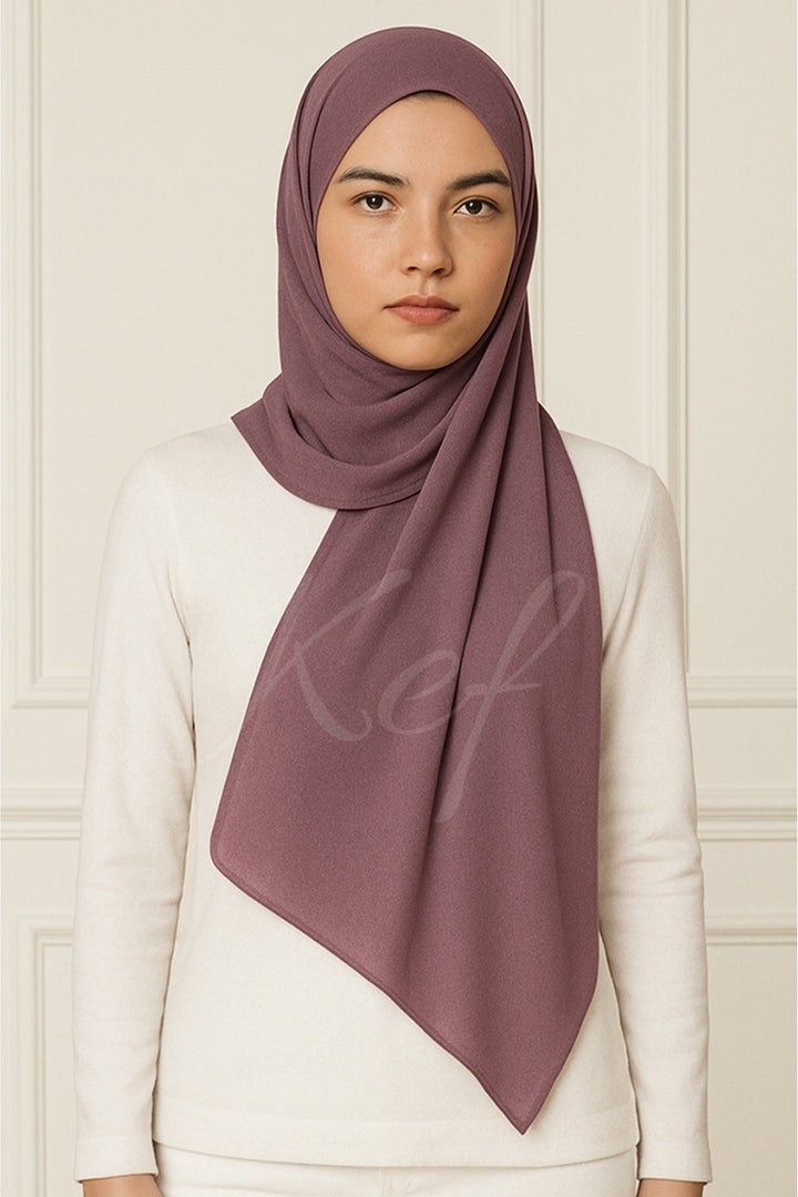 Georgette Hijab - Grape