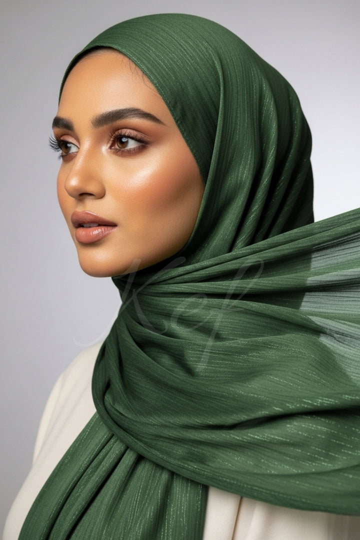 Luxe Chiffon Hijab - Green