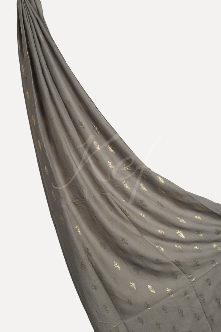 Willow Foil Lawn Hijab - Grey