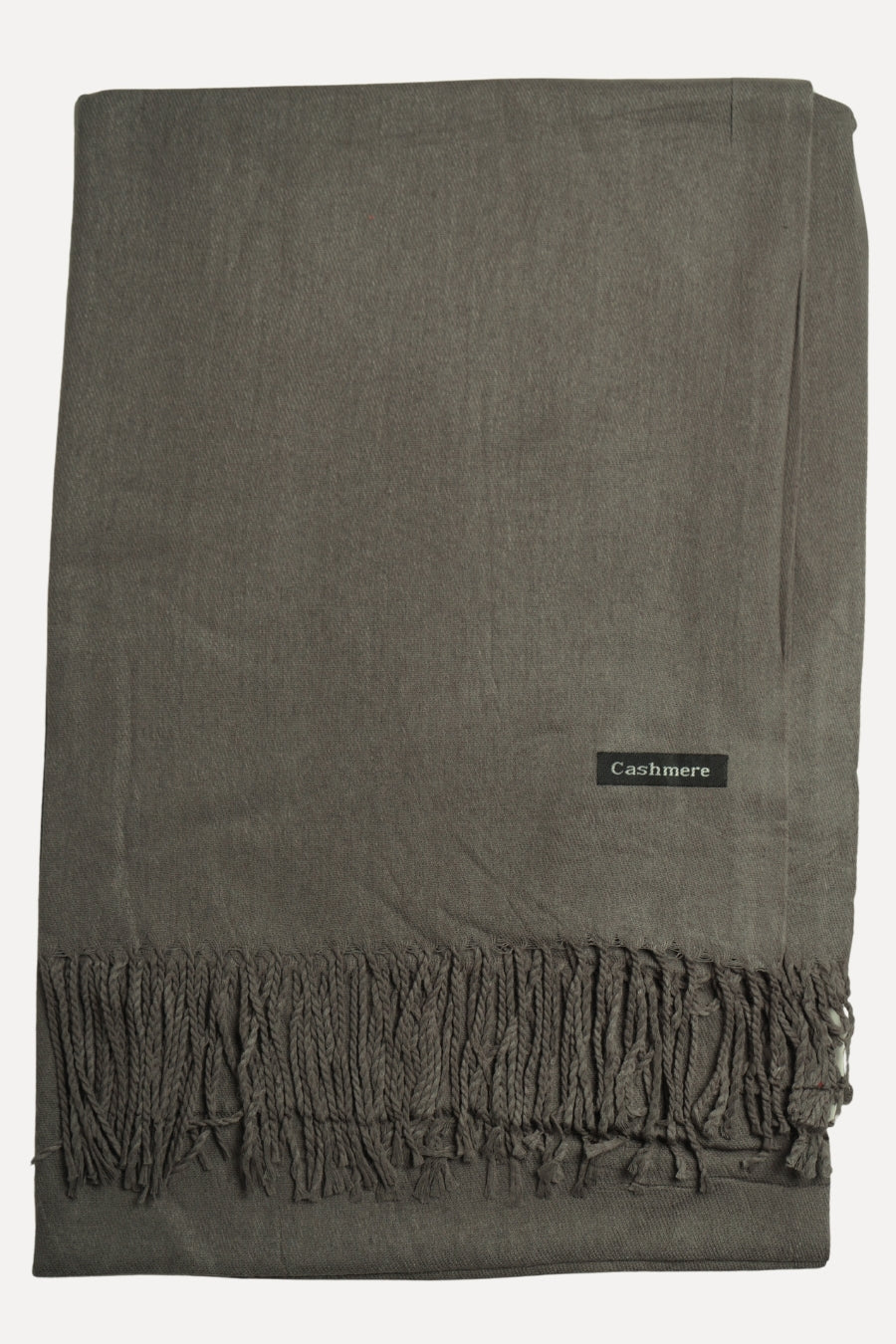 Plain Cashmere Hijab - Grey
