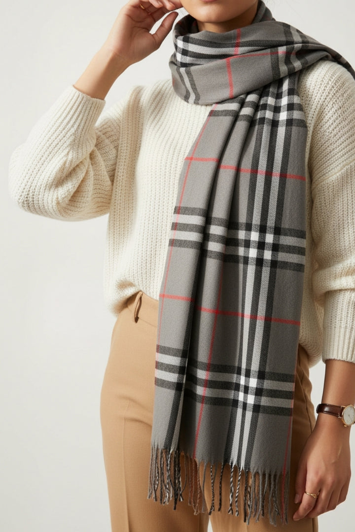 BB Cashmere Hijab - Grey