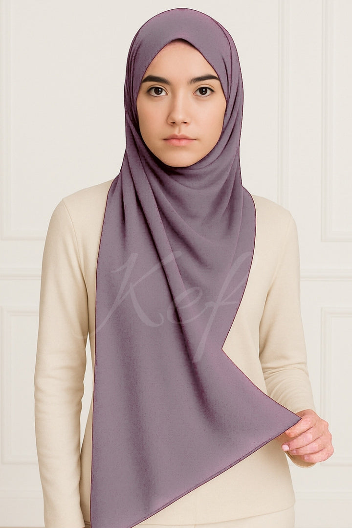 Georgette Hijab - Heather