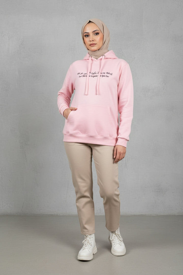 Hoodie - Baby Pink ( Faith )