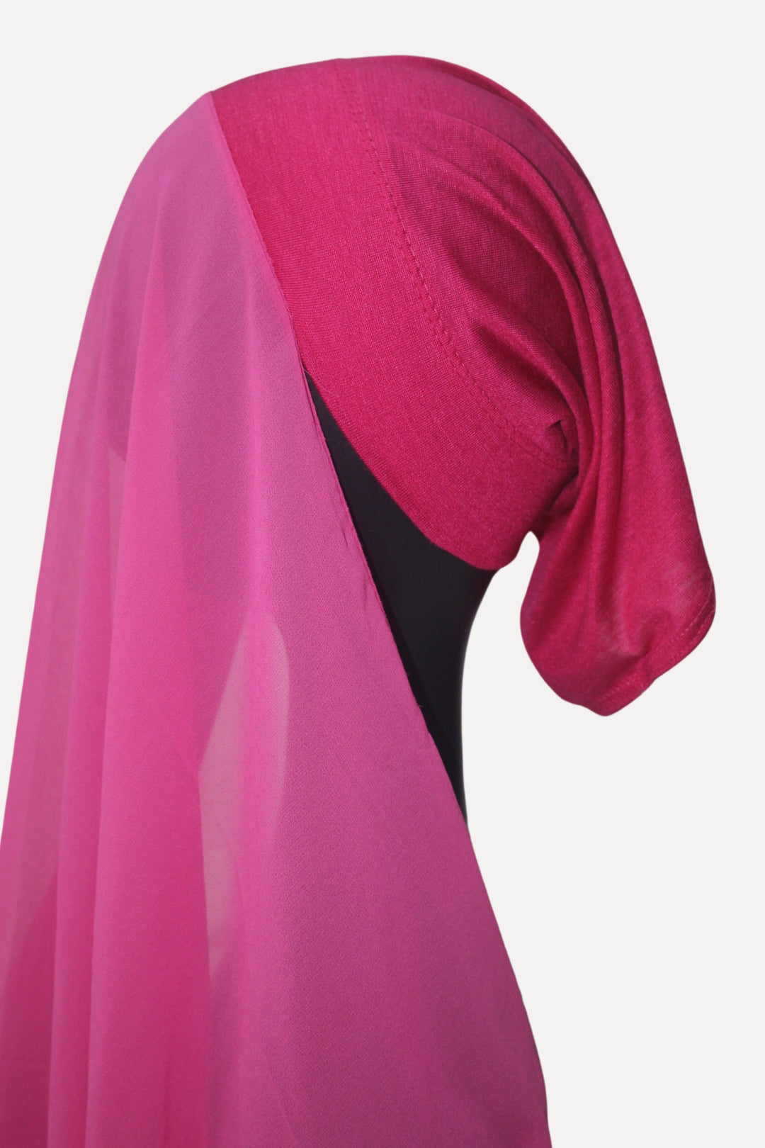 Instant Georgette with Cap - Hot Pink