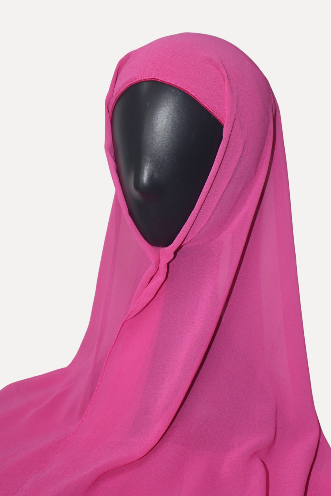 Instant Georgette with Cap - Hot Pink