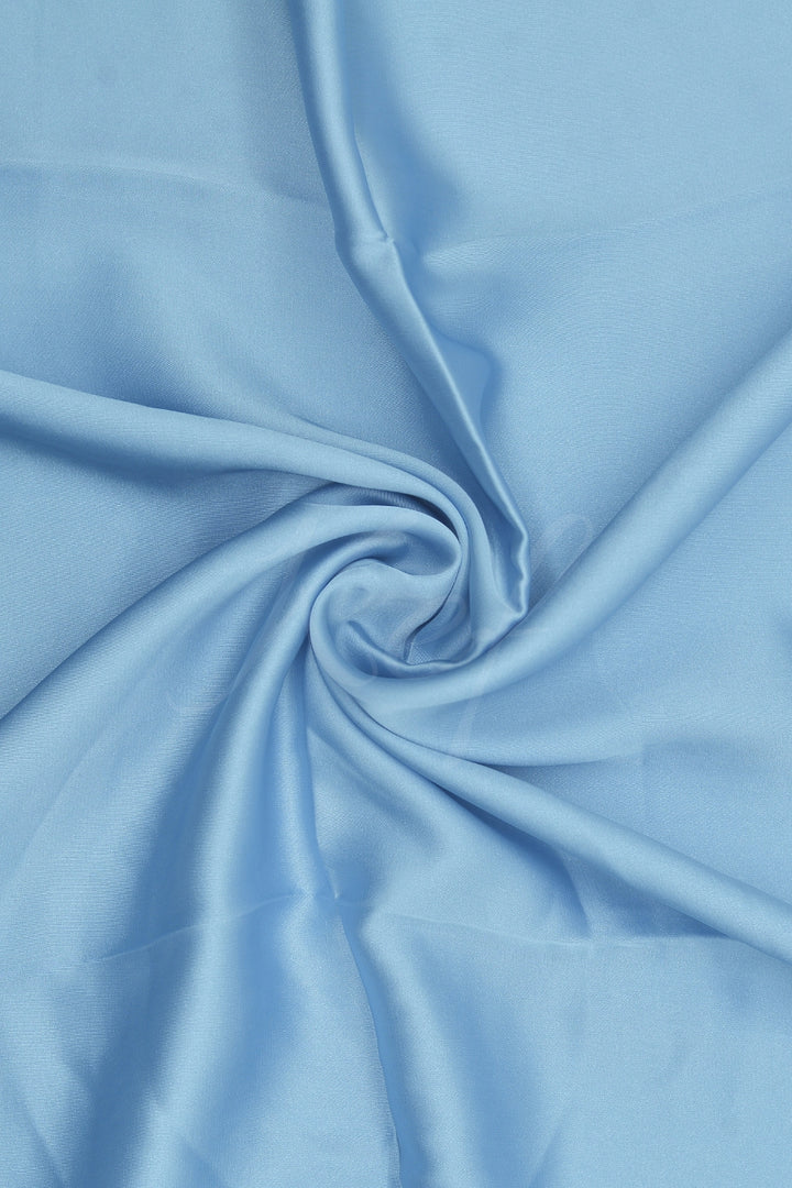 Plain Silk Hijab - Ice Blue