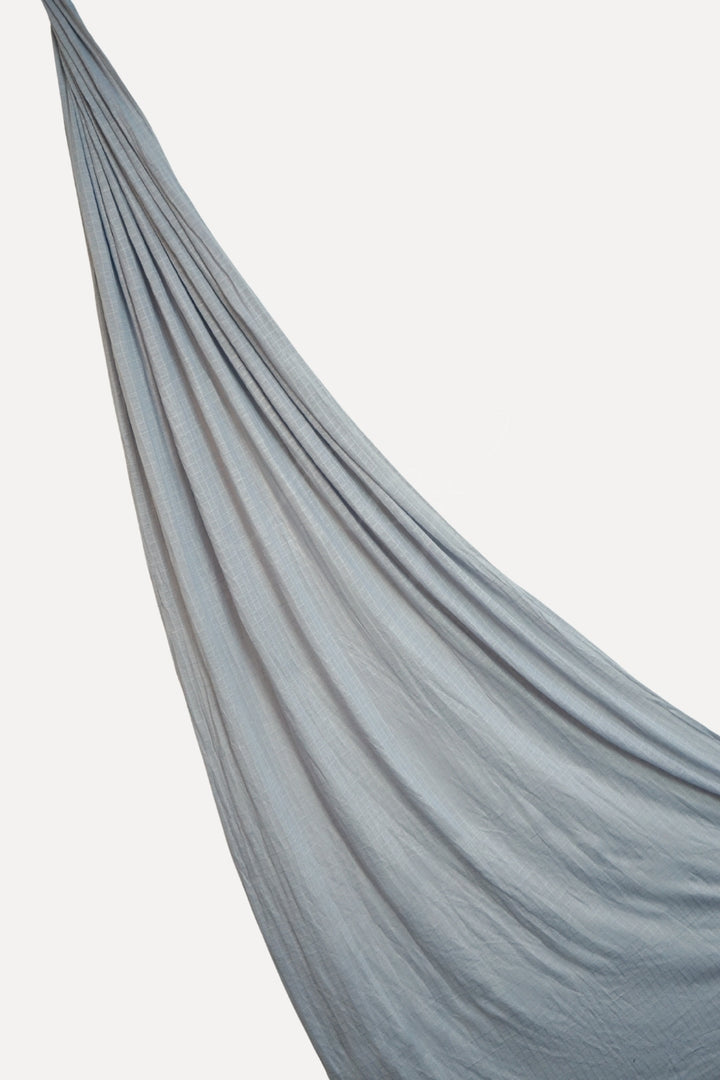 Checkered Jersey Hijab - Ice Grey