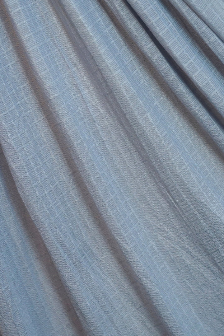 Checkered Jersey Hijab - Ice Grey