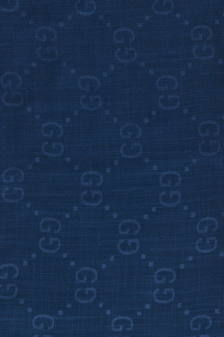 GG Monogram Turkish Lawn Hijab - Indigo