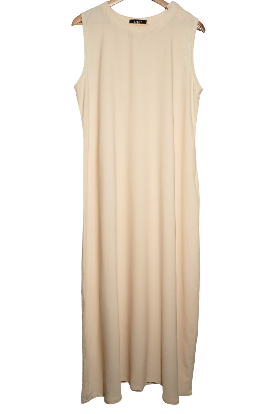 Abaya Inner Cream  ( Sleeveless )