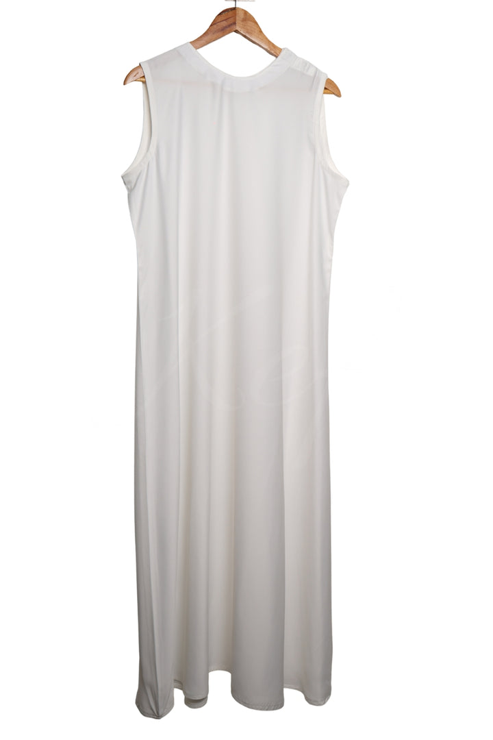 Abaya Inner White  ( Sleeveless )