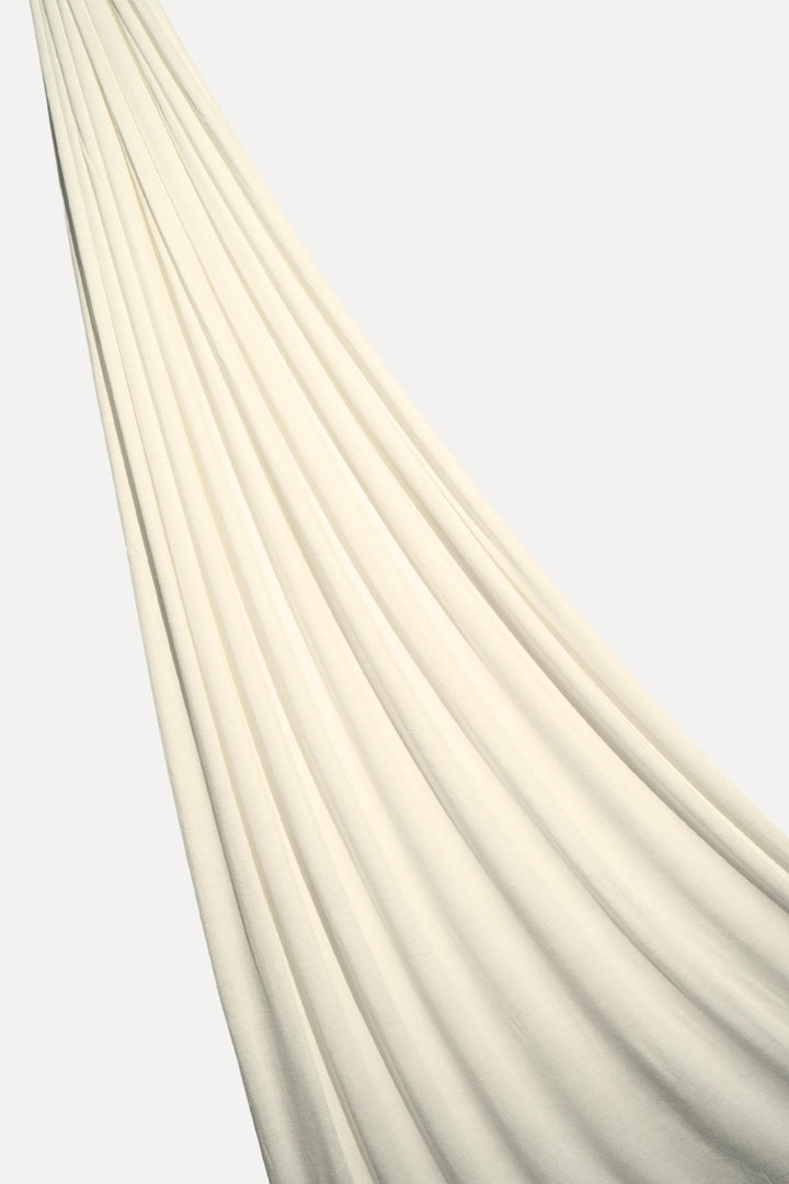 Plain Jersey Hijab - Ivory