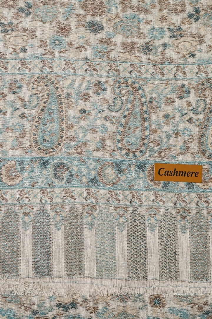 Printed Cashmere Legacy Hijab - Ivory