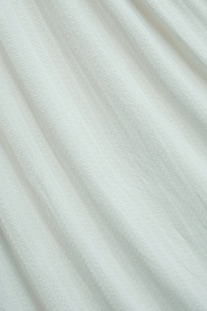 Subtle Weave Jersey Hijab - Ivory