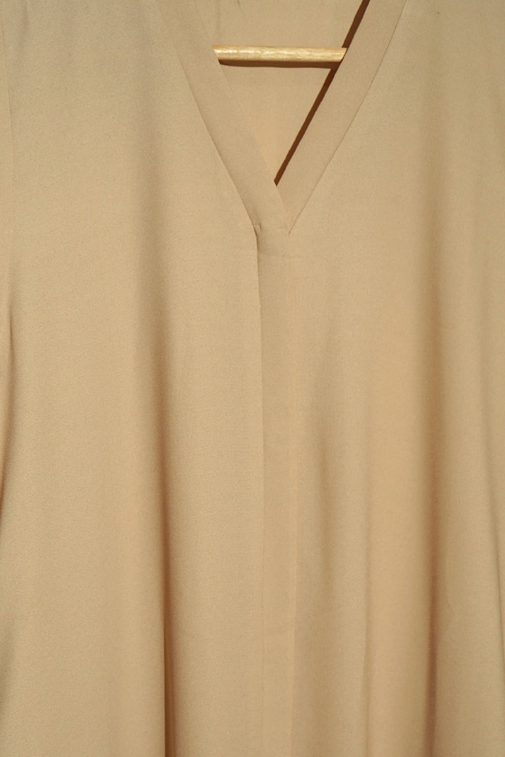 Beige Laced Abaya
