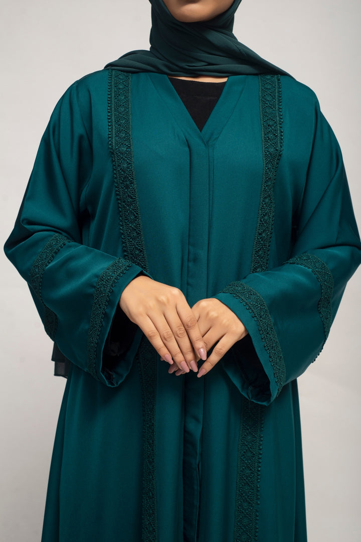 Jade Embroidered Abaya