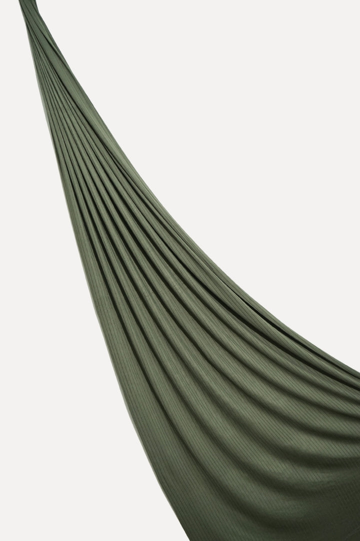 Linear Rib Jersey - Jungle Green