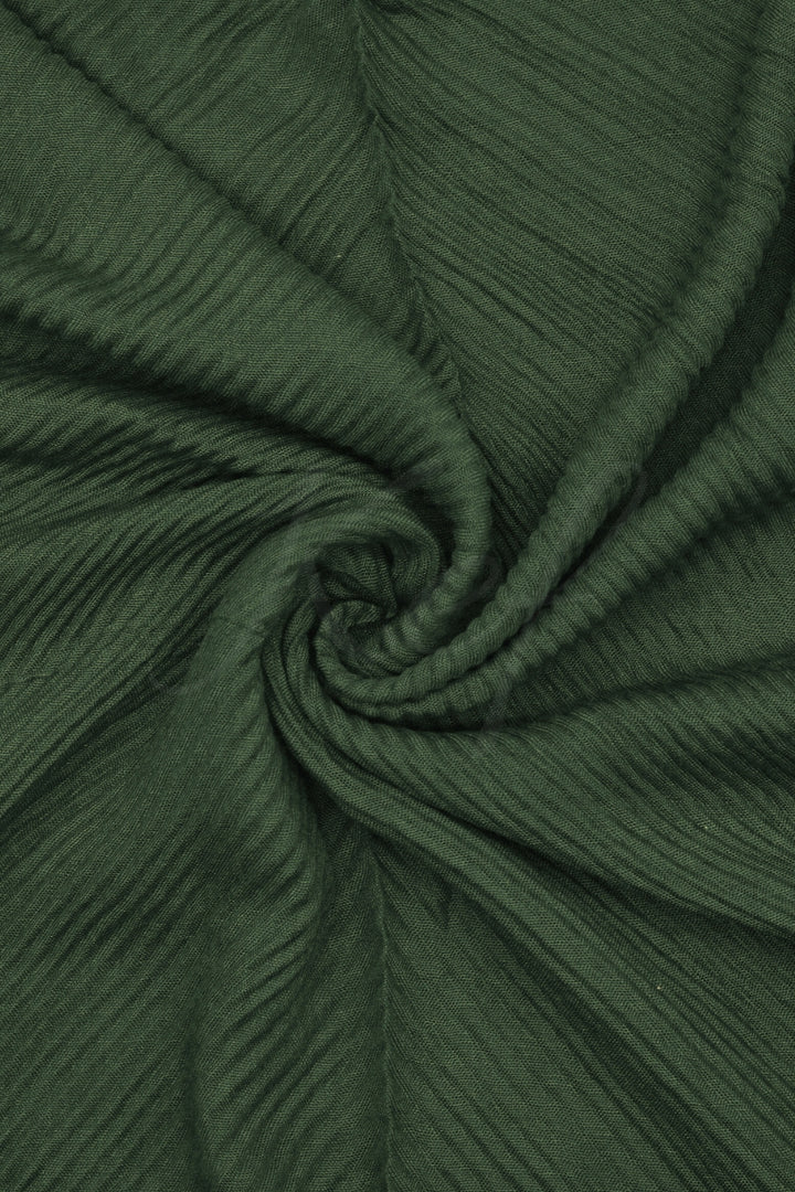 Crinkle Lawn Hijab - Jungle Green