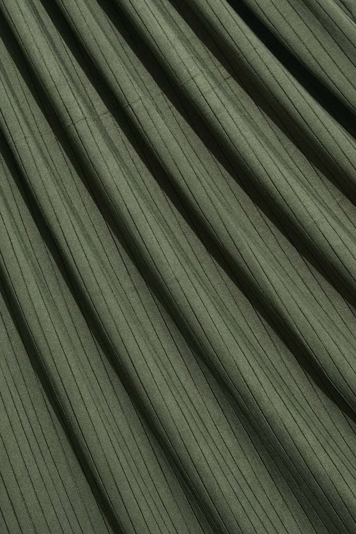 Linear Rib Jersey - Jungle Green