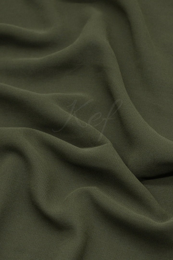 Georgette Hijab - Jungle Green