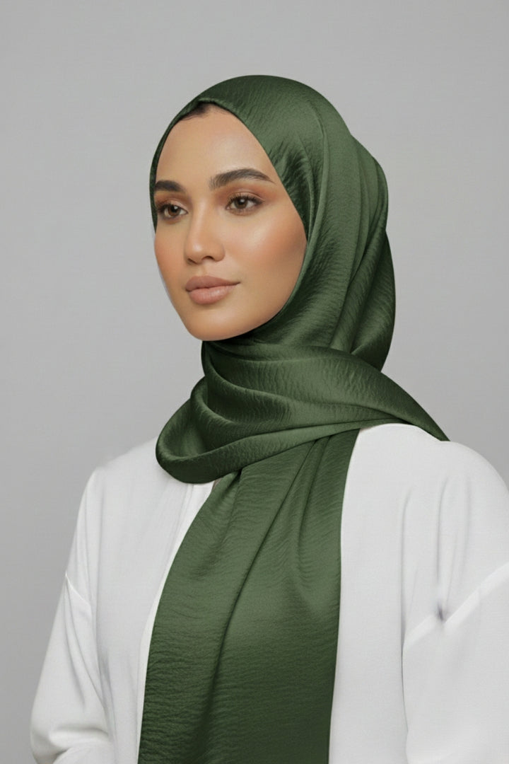 Crepe Textured Chiffon - Jungle Green