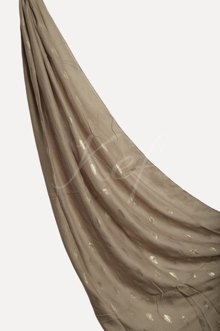 Willow Foil Lawn Hijab - Khaki
