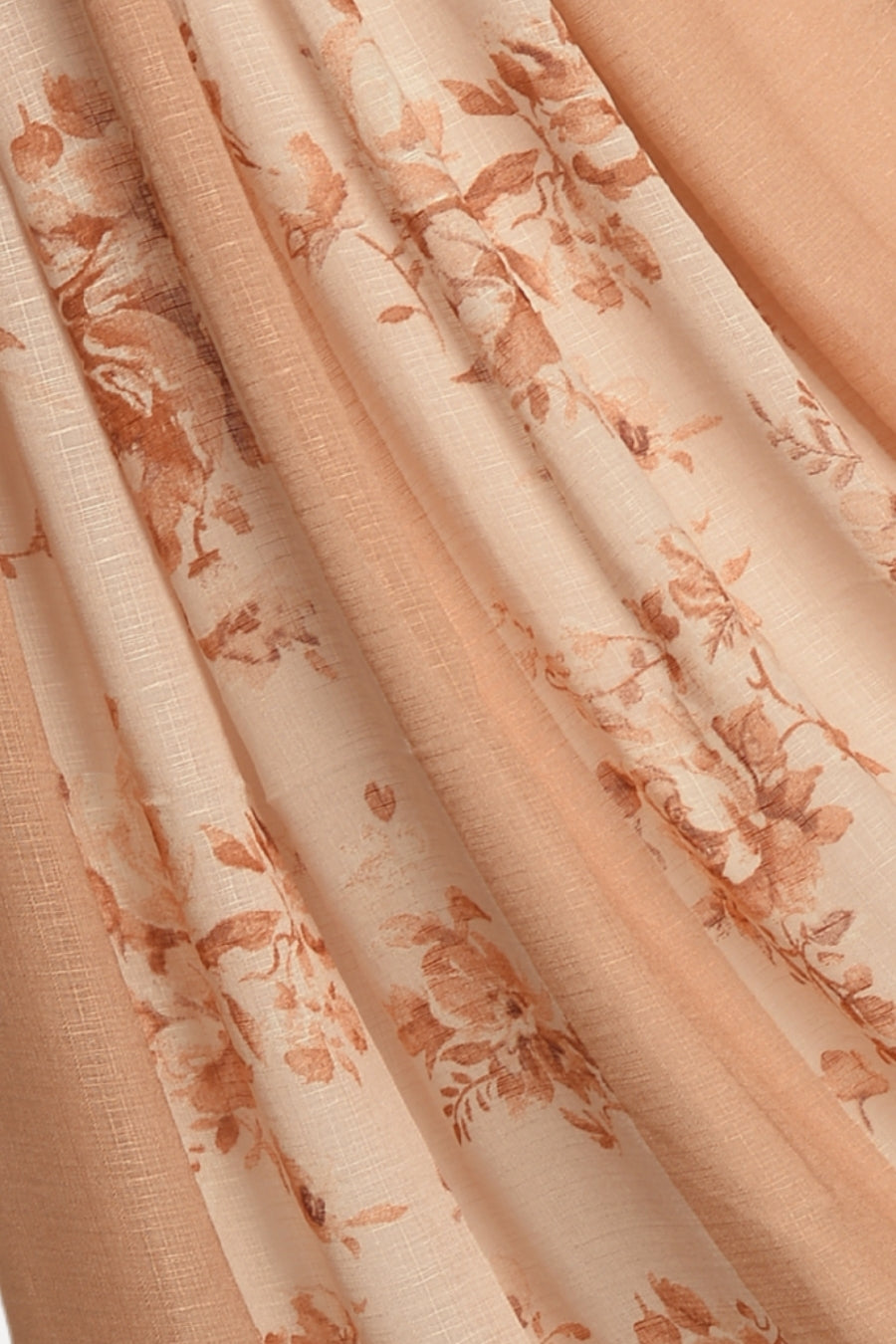 Striped Printed Lawn - Khaki