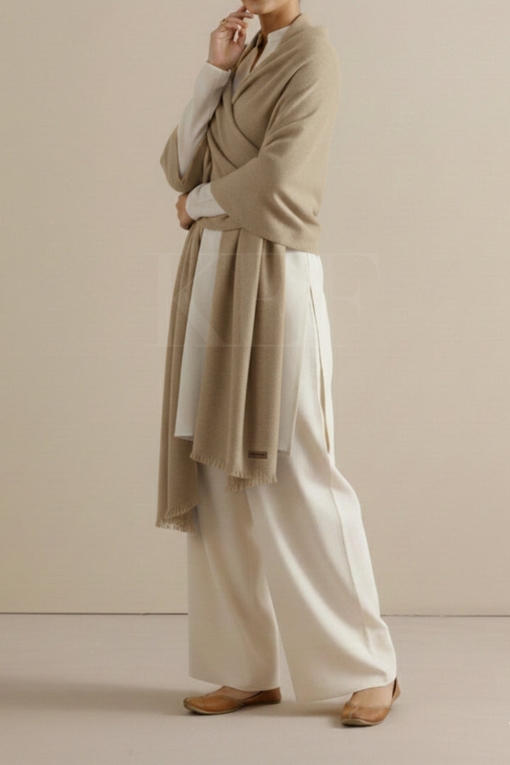 Winter Shawl - Khaki