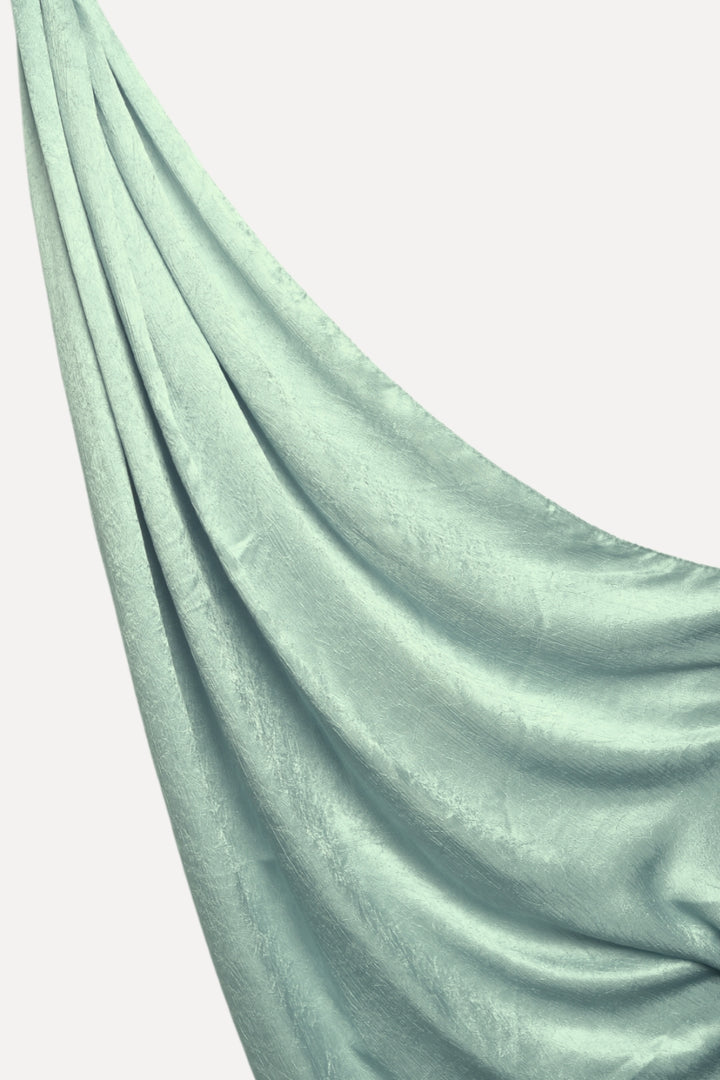 Crepe Textured Chiffon - Lake Green