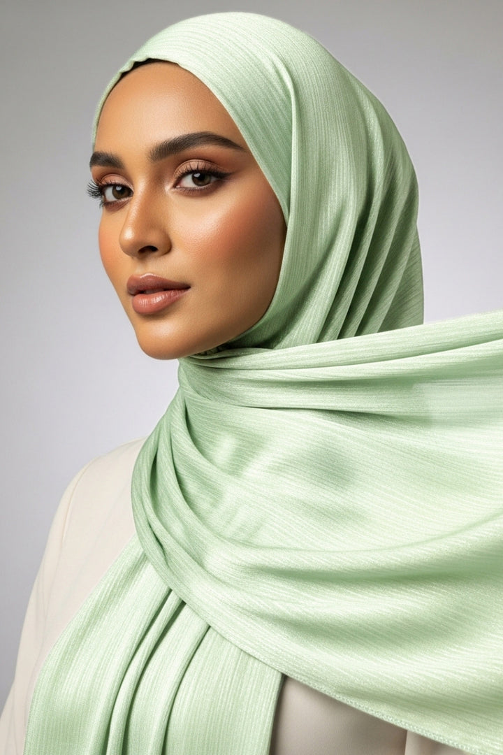 Luxe Chiffon Hijab - Lake Green