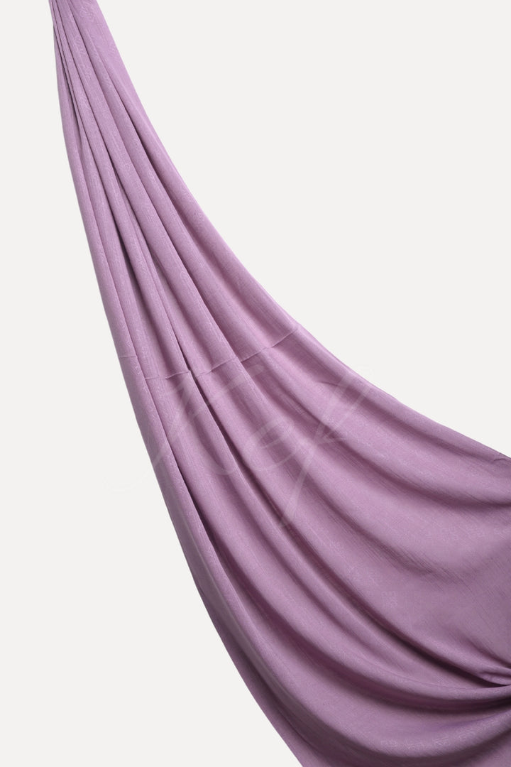 Monogram Turkish Lawn Hijab - Lavender